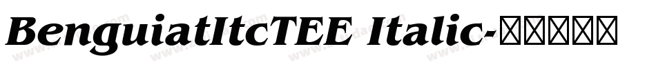 BenguiatItcTEE Italic字体转换